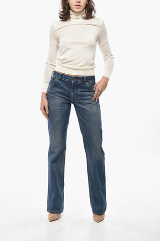 Ausgestellte Jeans Mit Mittlerer Bundhöhe 22cm