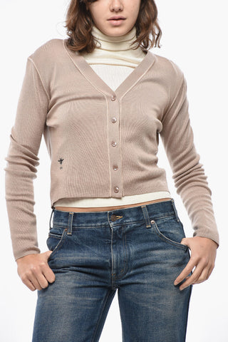Silk and Cashmere Crop Cardigan