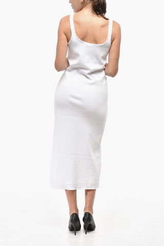 Ribbed Stretch Cotton Tank Dress