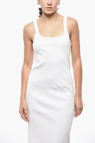 Ribbed Stretch Cotton Tank Dress