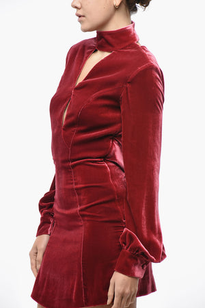 Vestito in Velour NATALIE con Cut-out