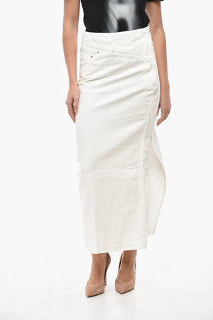 데님 스커트 DECONTRUCTED 옆지퍼