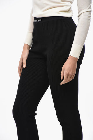 Ribbed Knitted Leggings