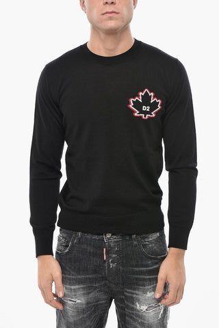 Virgin Wool Crewneck Sweater LEAF