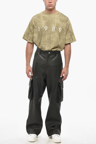 Cargohose aus geflochtenem Leder