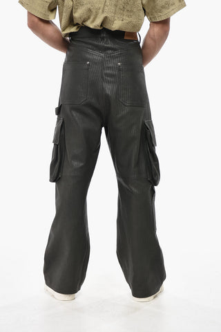 Cargohose aus geflochtenem Leder