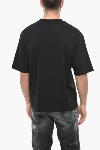 T-Shirt mit Rundhalsausschnitt aus Baumwolle BST mit Aufdruck
