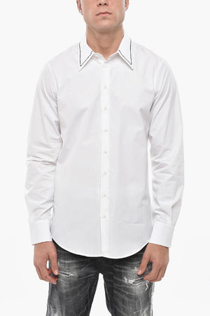Slim-Fit-Hemd COW BOY EASY mit sichtbaren Nähten