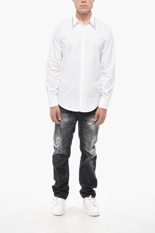 Slim-Fit Shirt COW BOY EASY with Visible Stitching