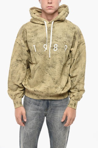 Brushed Cotton Hoodie with Embossed Logo