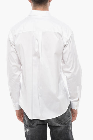 Dropped-Shoulder Shirt COLLEGE with Flocked Logo
