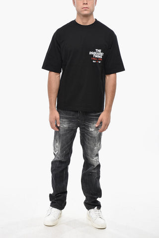 Loose-Fit T-Shirt mit Rundhalsausschnitt und Brusttasche