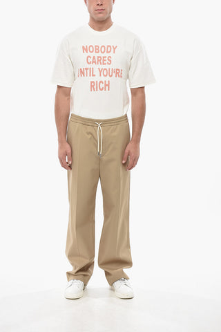 코튼 혼방 팬츠 밴딩 허리