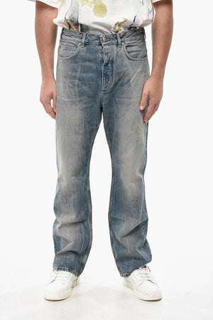 Jeans OSAKA a Gamba Dritta Effetto Whiskering 23cm