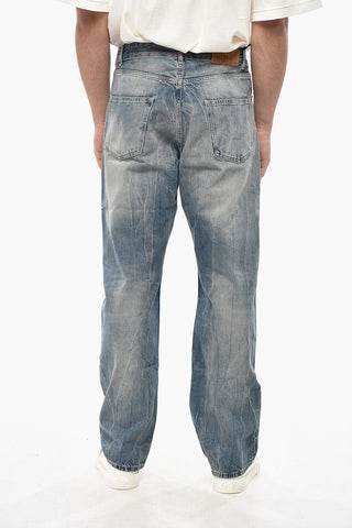 Jeans OSAKA a Gamba Dritta Effetto Whiskering 23cm