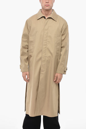 Trenchcoat uni mit verdeckter Knopfleiste