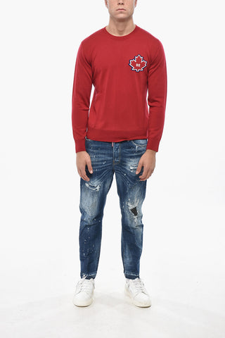 Maglia Girocollo LEAF in Lana Vergine