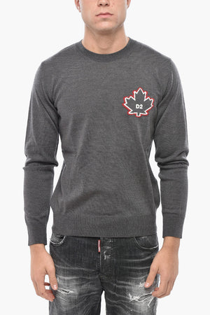 Virgin Wool Crewneck Sweater LEAF