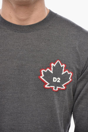 Virgin Wool Crewneck Sweater LEAF