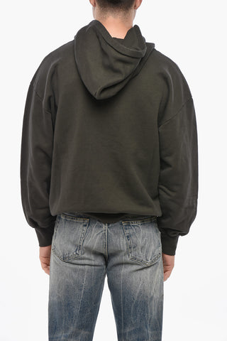 Brushed Cotton Hoodie JESUS with Front Print