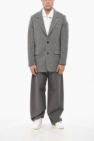 Short Wool Blend Coat FAHAR with Flap Pockets