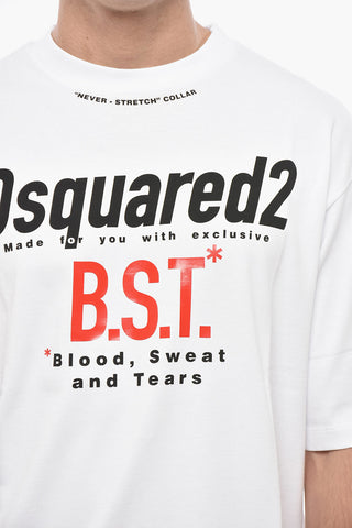 T-Shirt Girocollo BST in Cotone con Stampa