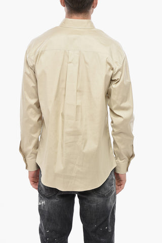 Dropped-Shoulder Shirt COLLEGE with Flocked Logo