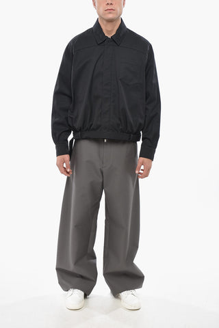Overshirt in Misto Cotone con Cintura