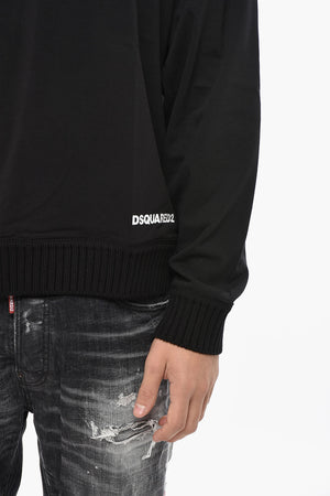 Crewneck Relaxed-Fit T-Shirt With Ribbed Trims