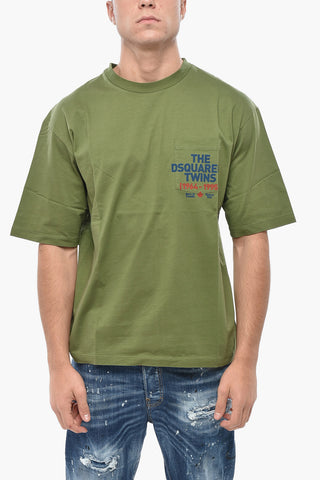 Loose-Fit T-Shirt mit Rundhalsausschnitt und Brusttasche
