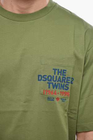 Loose-Fit T-Shirt mit Rundhalsausschnitt und Brusttasche