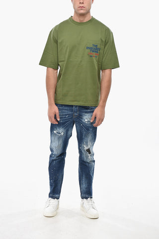Loose-Fit T-Shirt mit Rundhalsausschnitt und Brusttasche