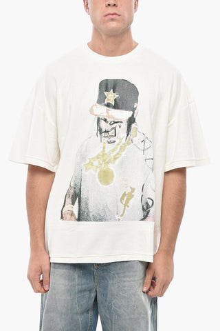 T-Shirt mit Rundhalsausschnitt H-TOWN mit Frontprint