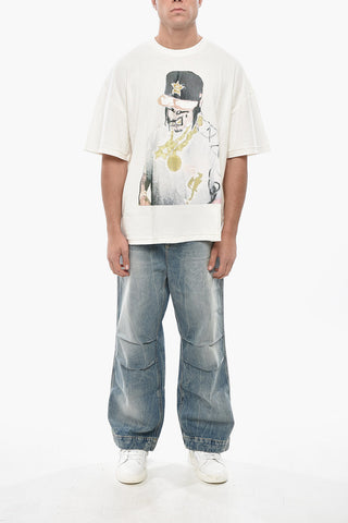T-Shirt mit Rundhalsausschnitt H-TOWN mit Frontprint
