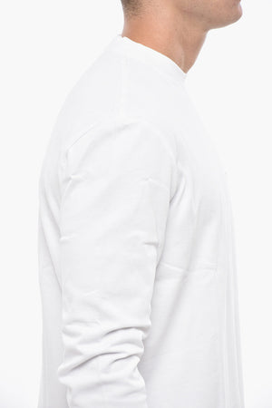 T-Shirt a Maniche Lunghe con Logo Ricamato