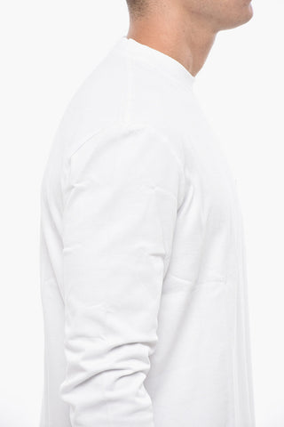 T-Shirt a Maniche Lunghe con Logo Ricamato