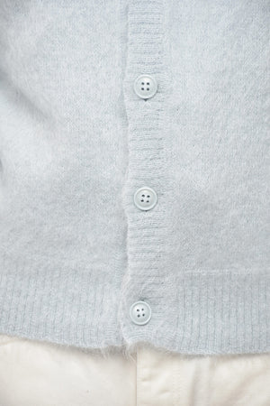 Cardigan in Misto Mohair con Scollo a V