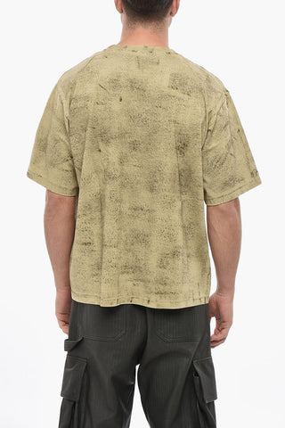 T-Shirt in Cotone con Logo in Rilievo