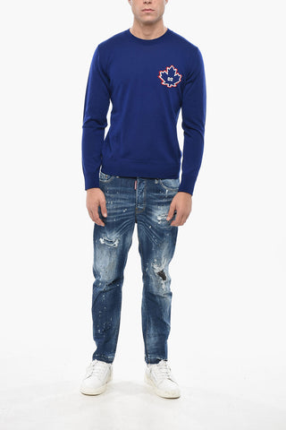 Maglia Girocollo LEAF in Lana Vergine