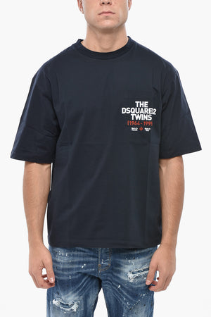 Loose-Fit T-Shirt mit Rundhalsausschnitt und Brusttasche