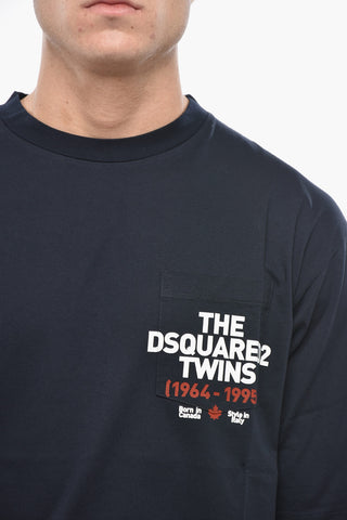 Loose-Fit T-Shirt mit Rundhalsausschnitt und Brusttasche