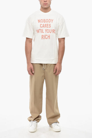 T-Shirt Girocollo NOBODY CARES in Cotone