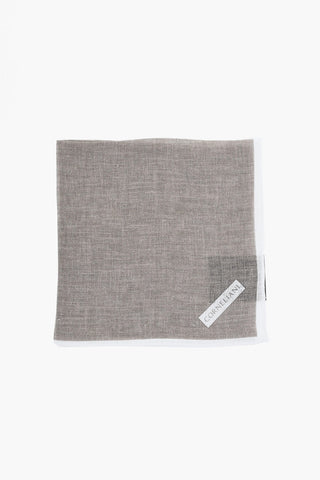 Fazzoletto da Taschino in Lino con Bordo a Contrasto