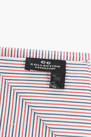 CC COLLECTION Silk-Blend Striped Pocket Square