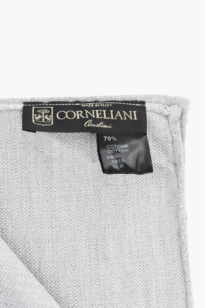 Solid-Color Cotton and Silk Pocket Square