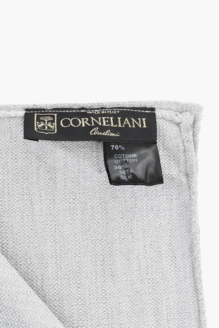 Fazzoletto da Taschino in Cotone e Seta a Tinta Unita