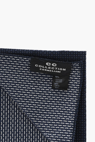CC COLLECTION Polka-Dot Silk-Blend Pocket Square