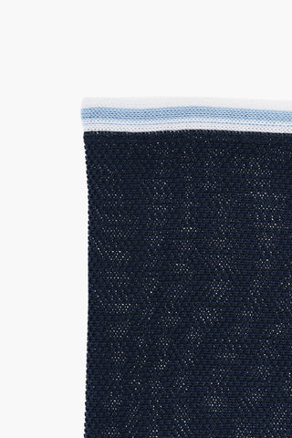 Fazzoletto da Taschino in Cotone con Bordo a Contrasto
