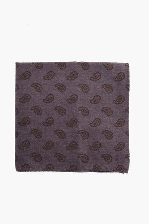 CC COLLECTION Wool Paisley Pocket Square