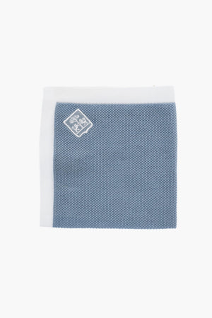 Cotton Pocket Square With Contrasting Border